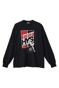 RACING HYS Tシャツ / ブラック