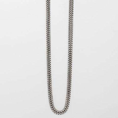 Box Double Chain Necklace / GN002