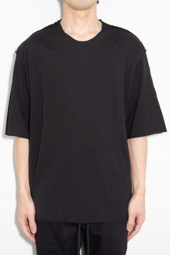 80/2 PIMA CO JERSEY LAYERED S/S TEE / ブラック