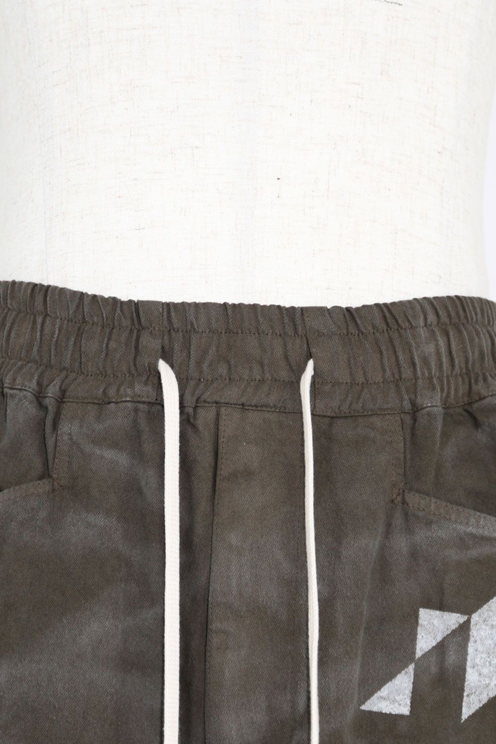 ヴィンテージ染めワイドカーゴパンツ / Vintage Dyed Pocket Long Pants / カーキ / ag-7035-1