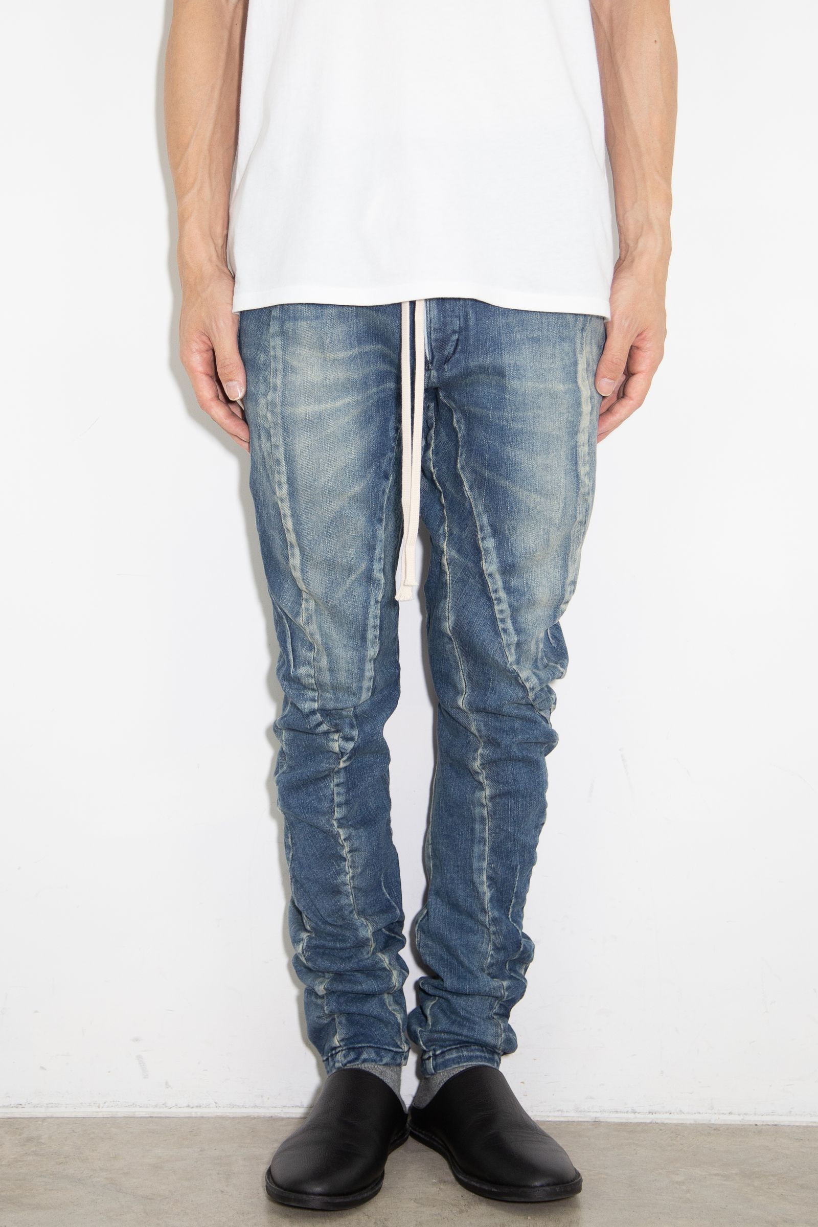 アナトミカルフィットデニム / DENIMD ANATOMICAL FITTED LONG PANTS / ブルー / ag-1806-4