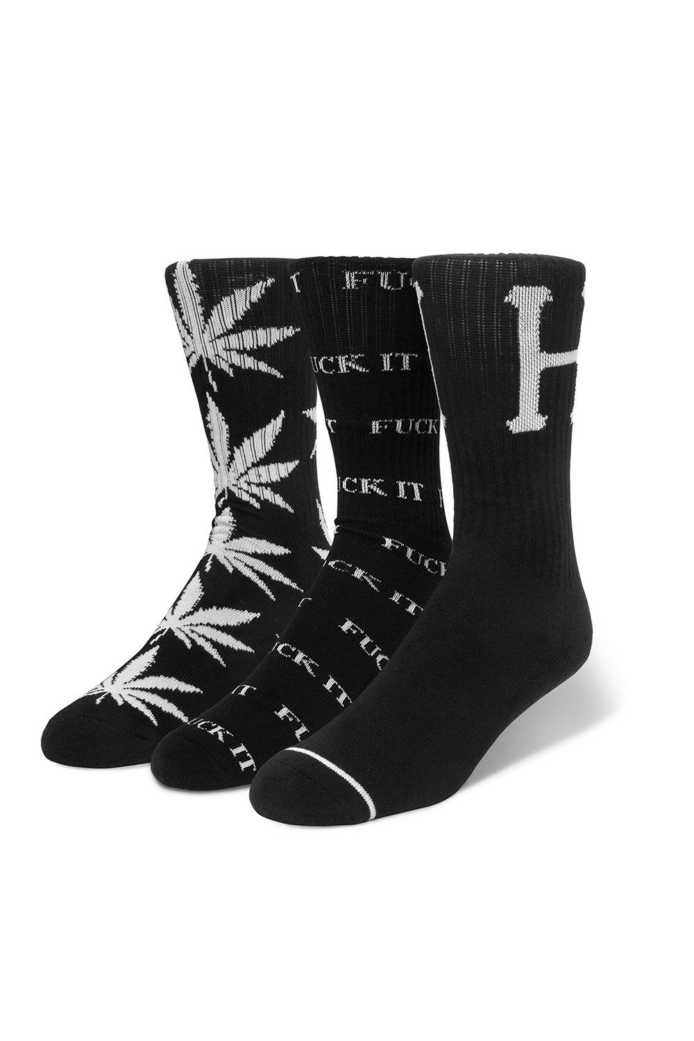 HUF HUF VARIETY 3 PACK SOCKS Tempt