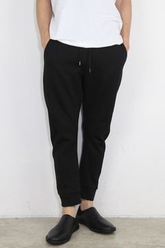 CO/PE DOUBLE KNIT THREE DIMENSIONAL JOGGER TROUSERS / ブラック
