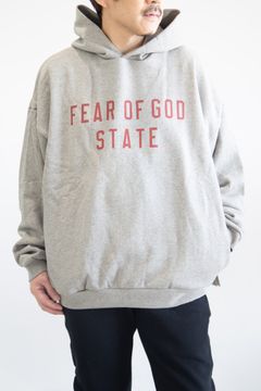 24FW STATE LOGO SWEAT HOODIE / ダークヘザーグレー