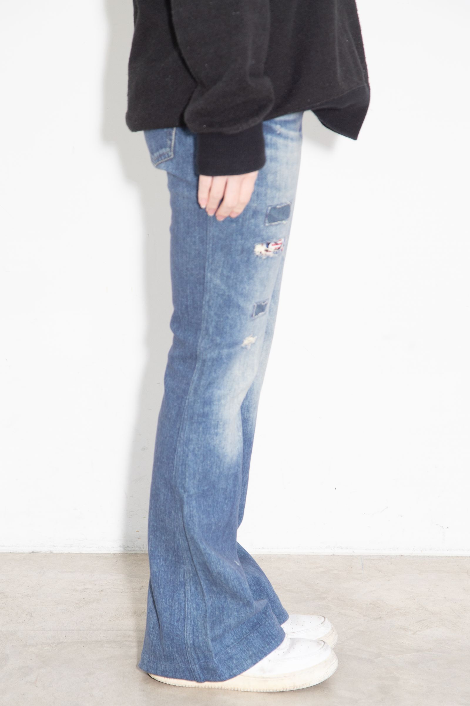 LEOPARD柄 リバーシブルスウェットパンツ / マルチ