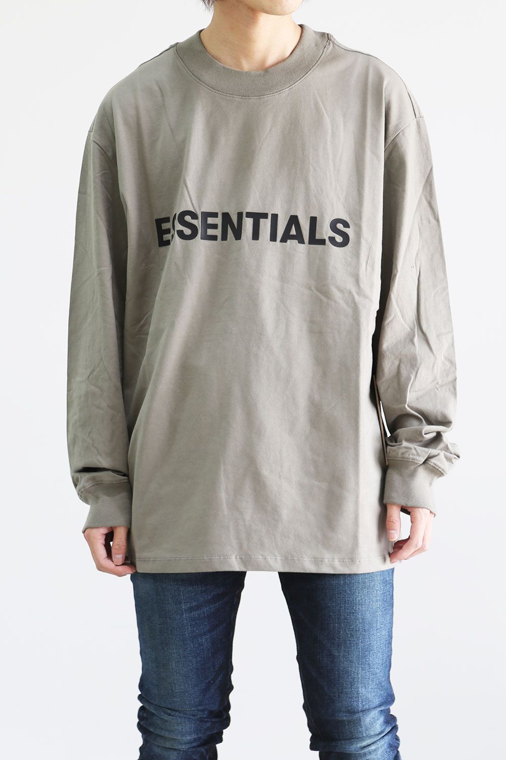 [ラスト1点 サイズXL] FRONT LOGO L/S TEE / セージ