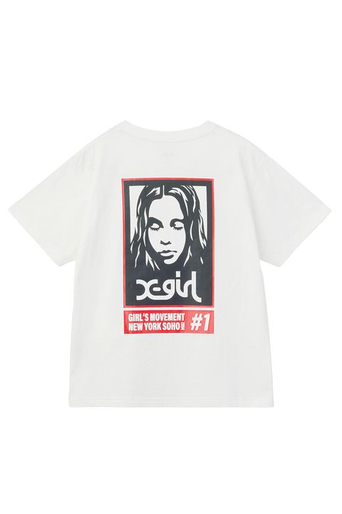COLORED BOX FACE S/S TEE / ホワイト