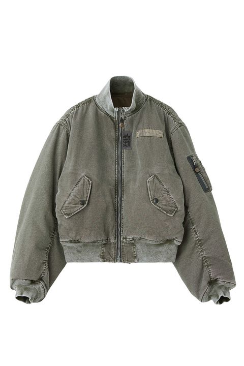 REVERSIBLE FADED MA-1 JACKET / オリーブ