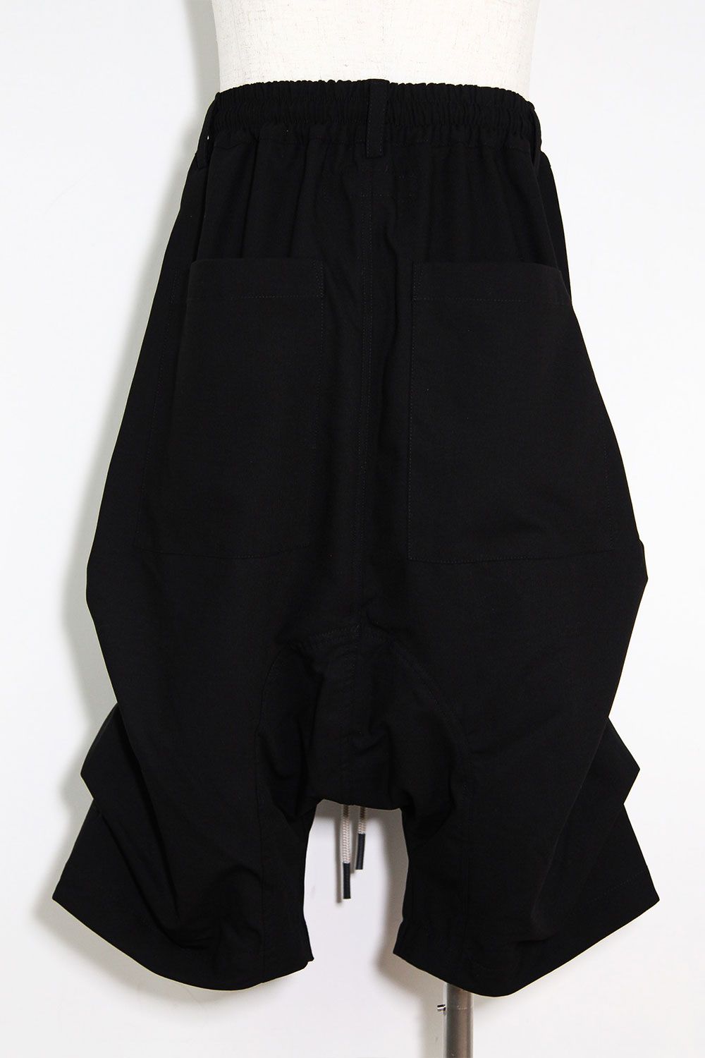 [ラスト1点 サイズ1] サマーウールタックショーツ / Summer Wool Tuck Shorts / ブラック / ag-11020-2