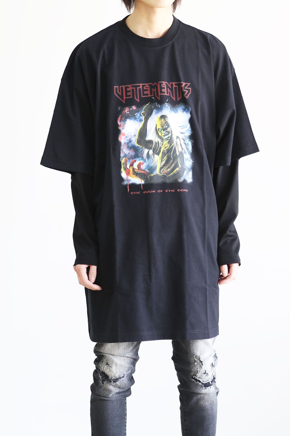 VETEMENTS - BLOODY LOGO HEAVY METAL T-SHIRT / ブラック | Tempt