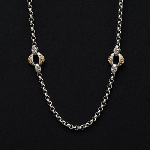 Garden Shadows Small Link Necklace / GN011