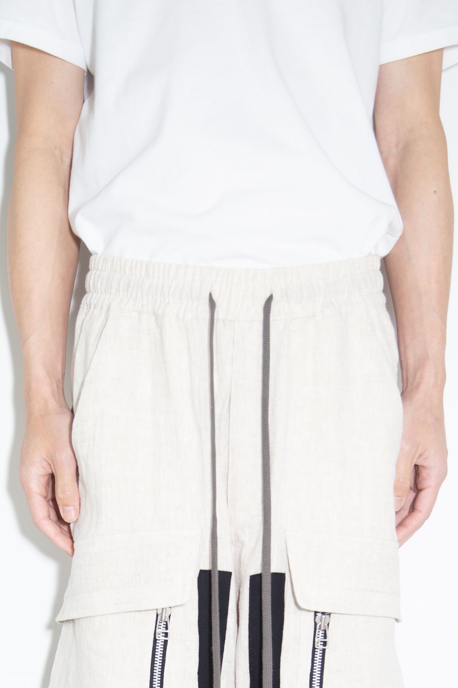 リネンショーツ / Linen Shorts / ライトグレー / ag-9003-3