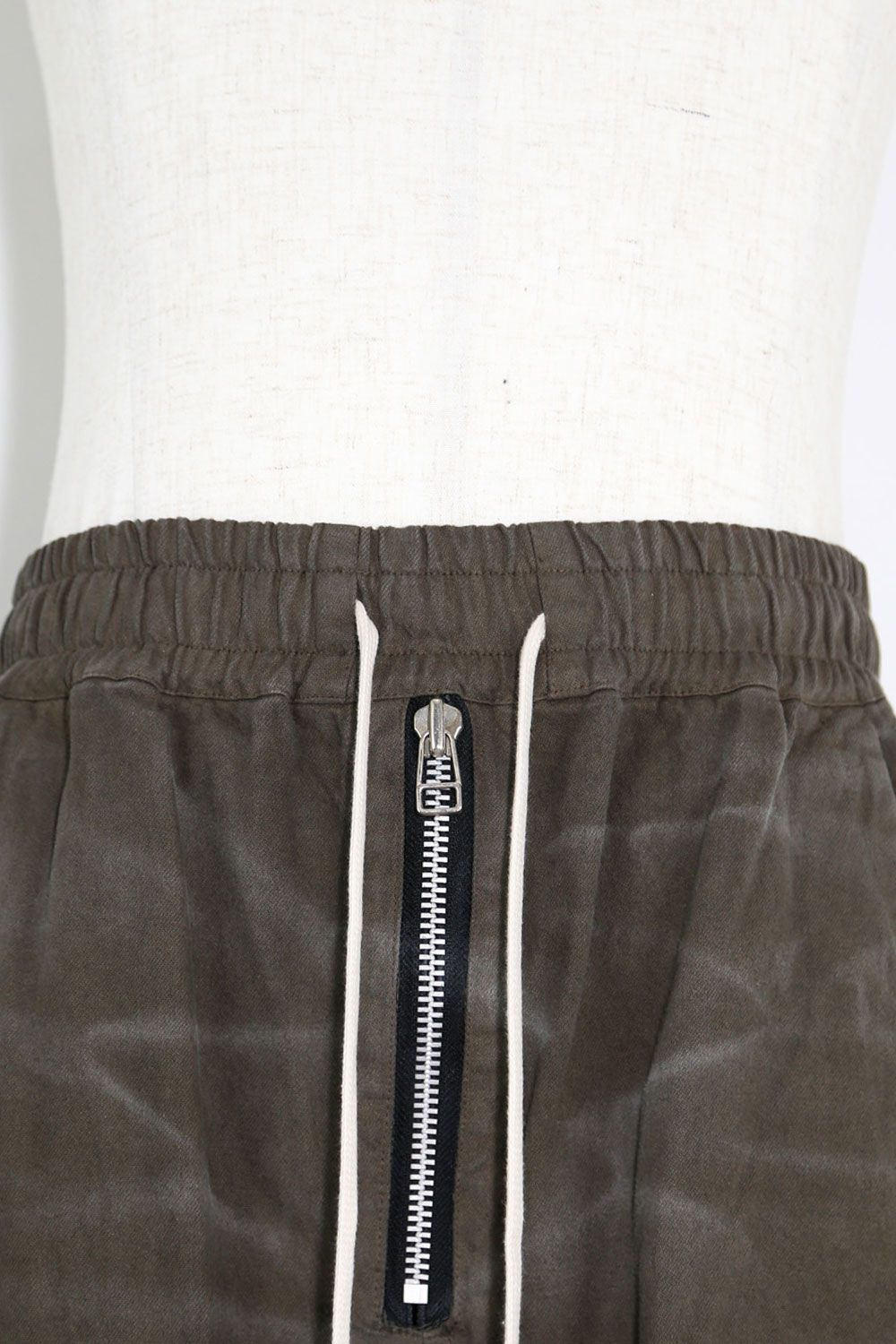 ヴィンテージ染めジップカーゴパンツ / Vintage Dyed Zip Long Pants / カーキ / ag-7036-1