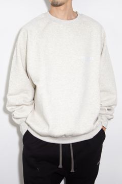 21FW 1POINT LOGO CREW SWEAT SHIRTS / ライトオートミール