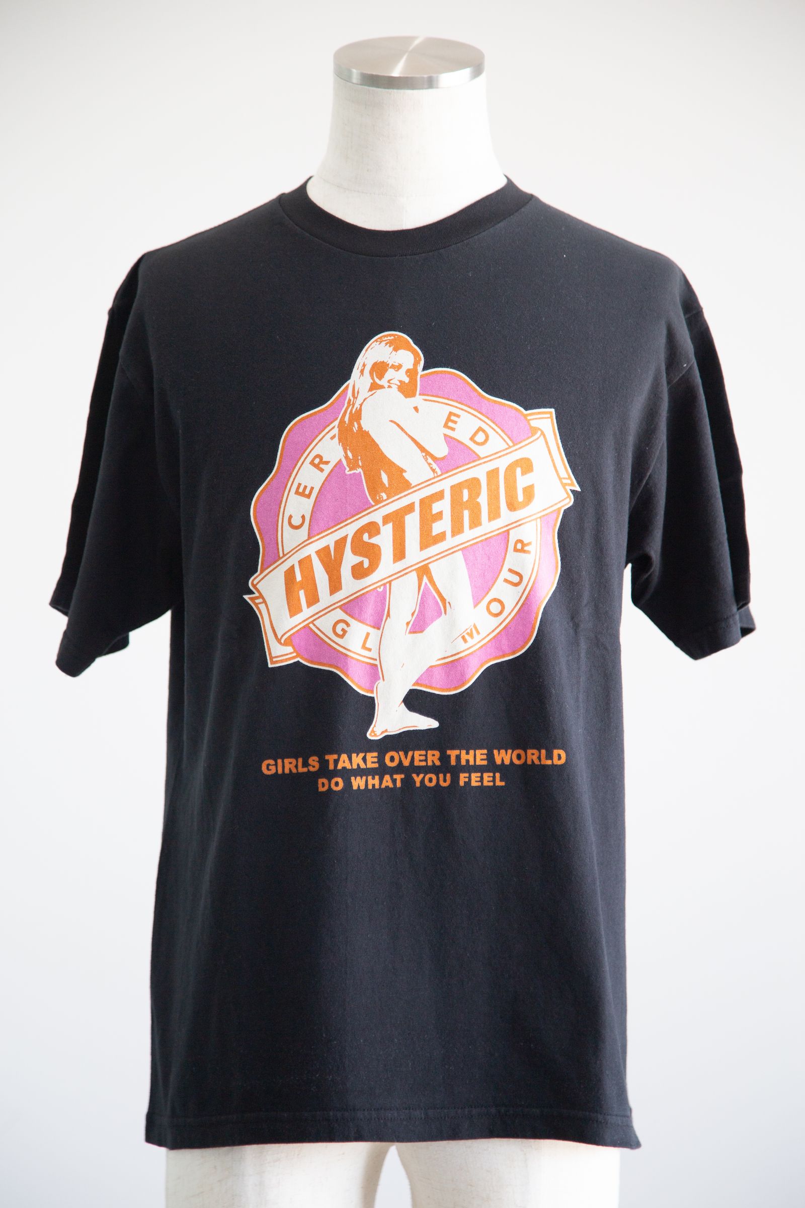 HYSTERIC GLAMOUR - GIRLS TAKE OVER Tシャツ / ブラック | Tempt
