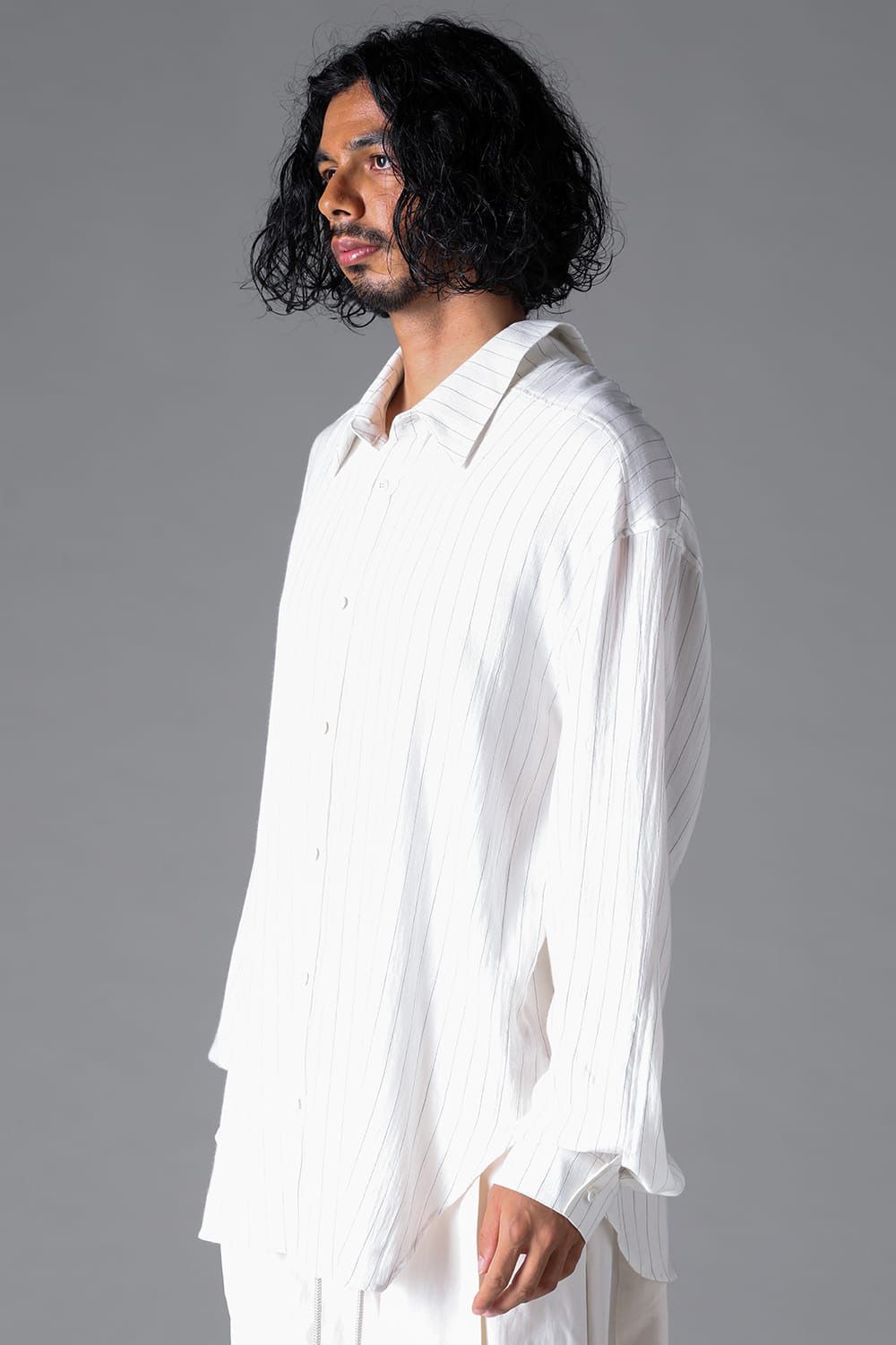 BACK FACE SHIRT / ホワイトストライプ