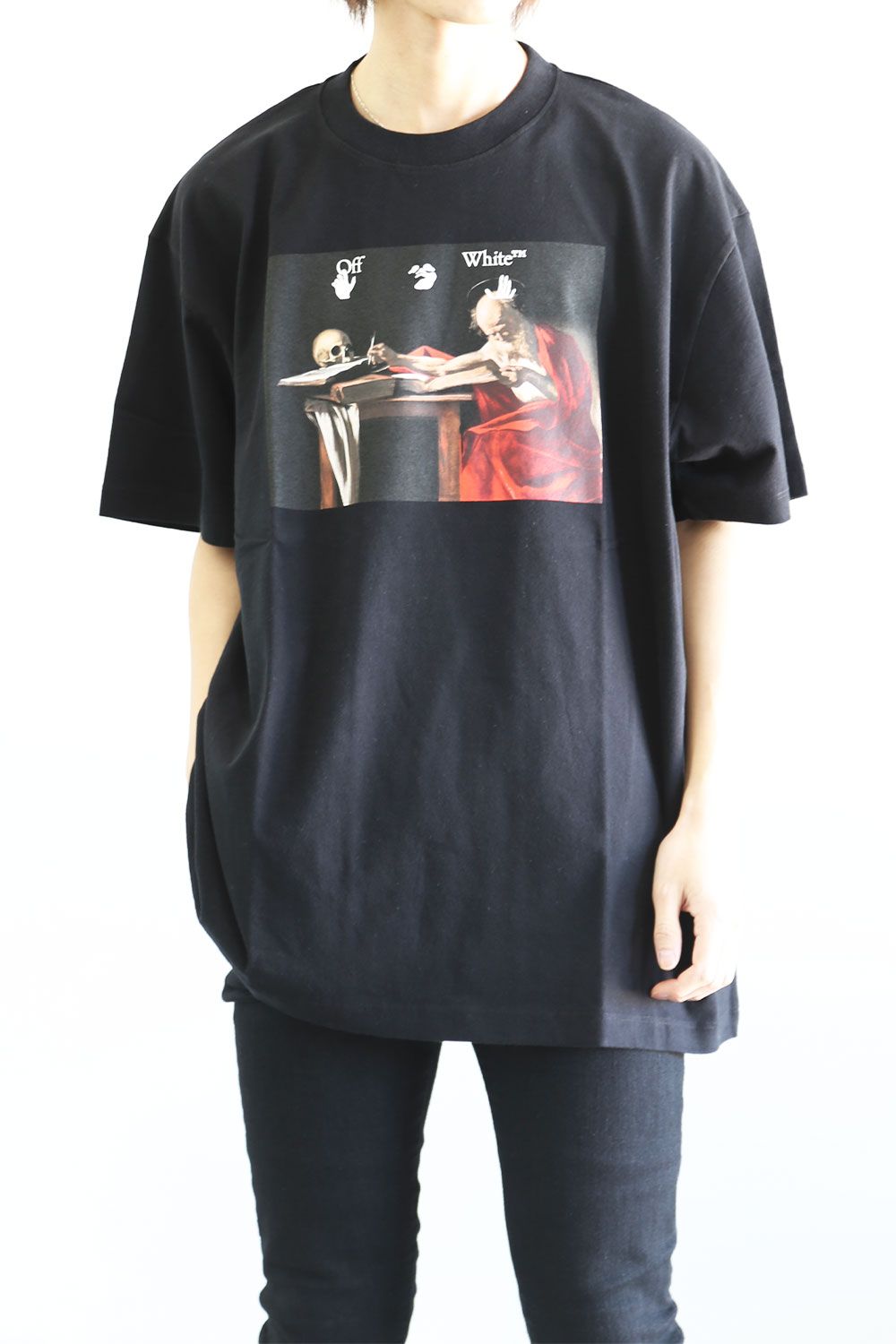 OFF-WHITE - CARAVAGGIO S/S OVER TEE / ホワイト×レッド | Tempt