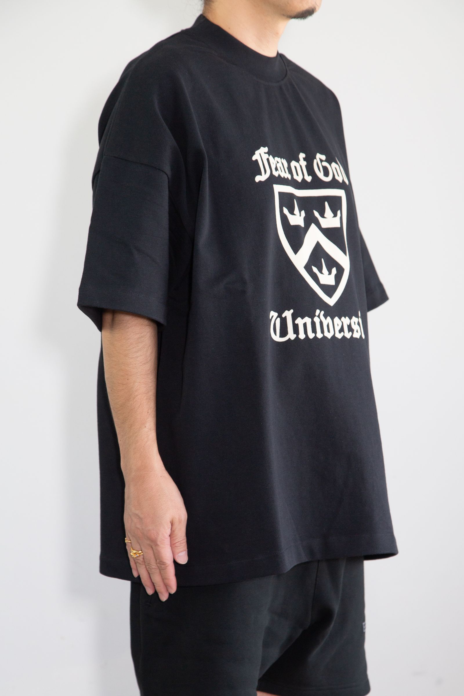 25SS UNIVERSITY HEAVY WEIGHT SS TEE / ブラック