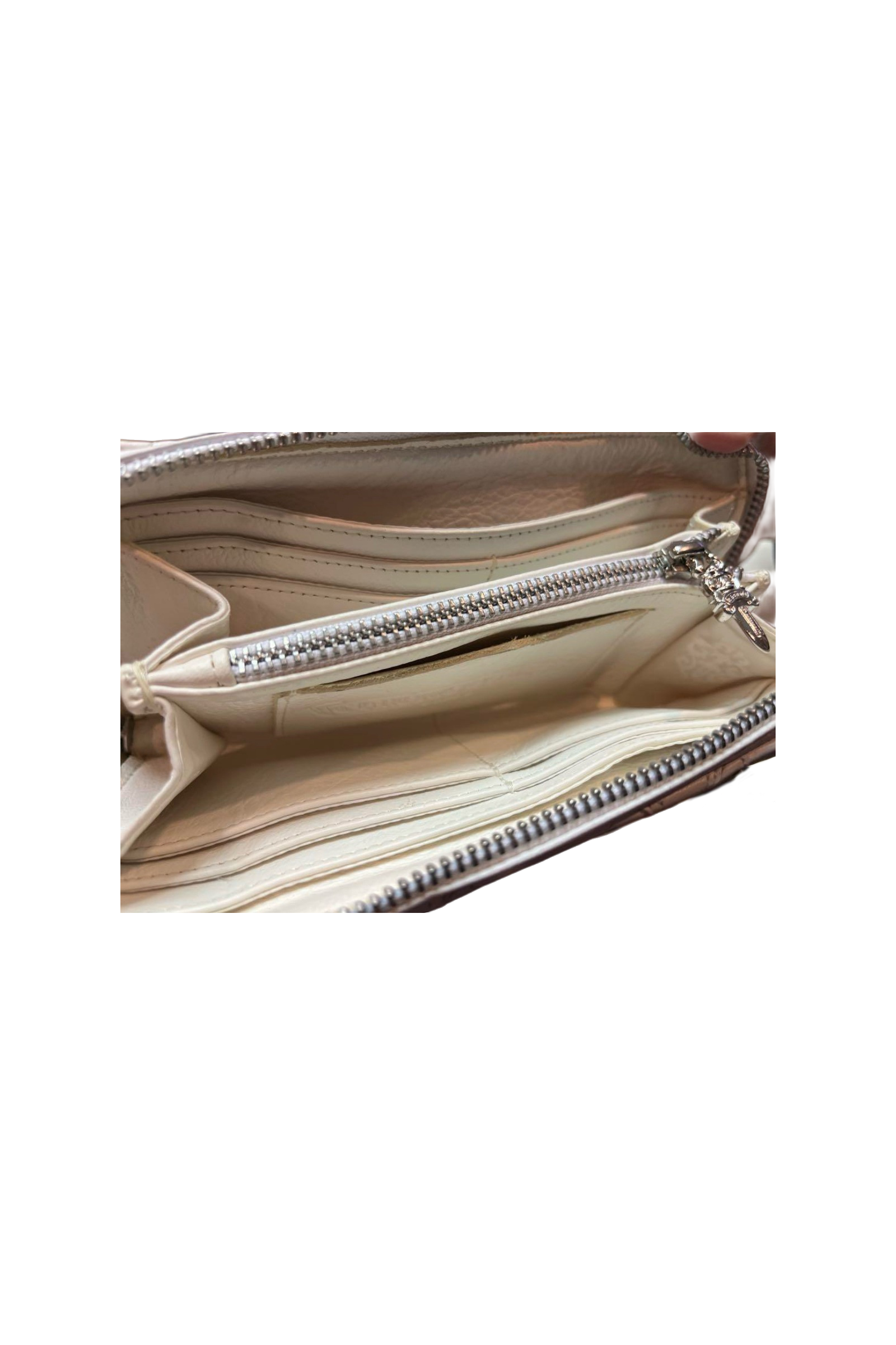 【新品未使用】REC F ZIP セメタリークロスキルティングレザーウォレット ホワイト