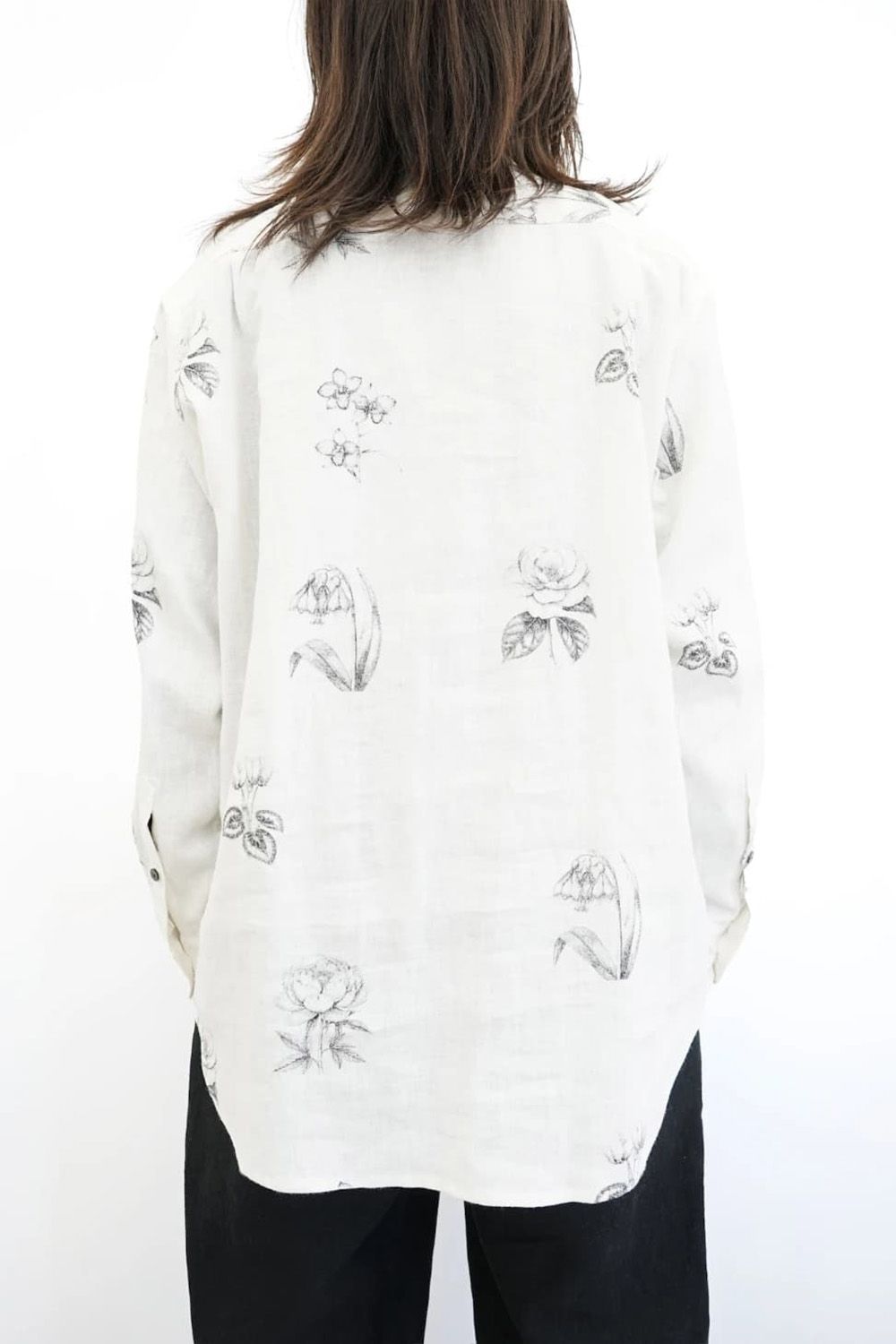Botanical Print Dress Shirt