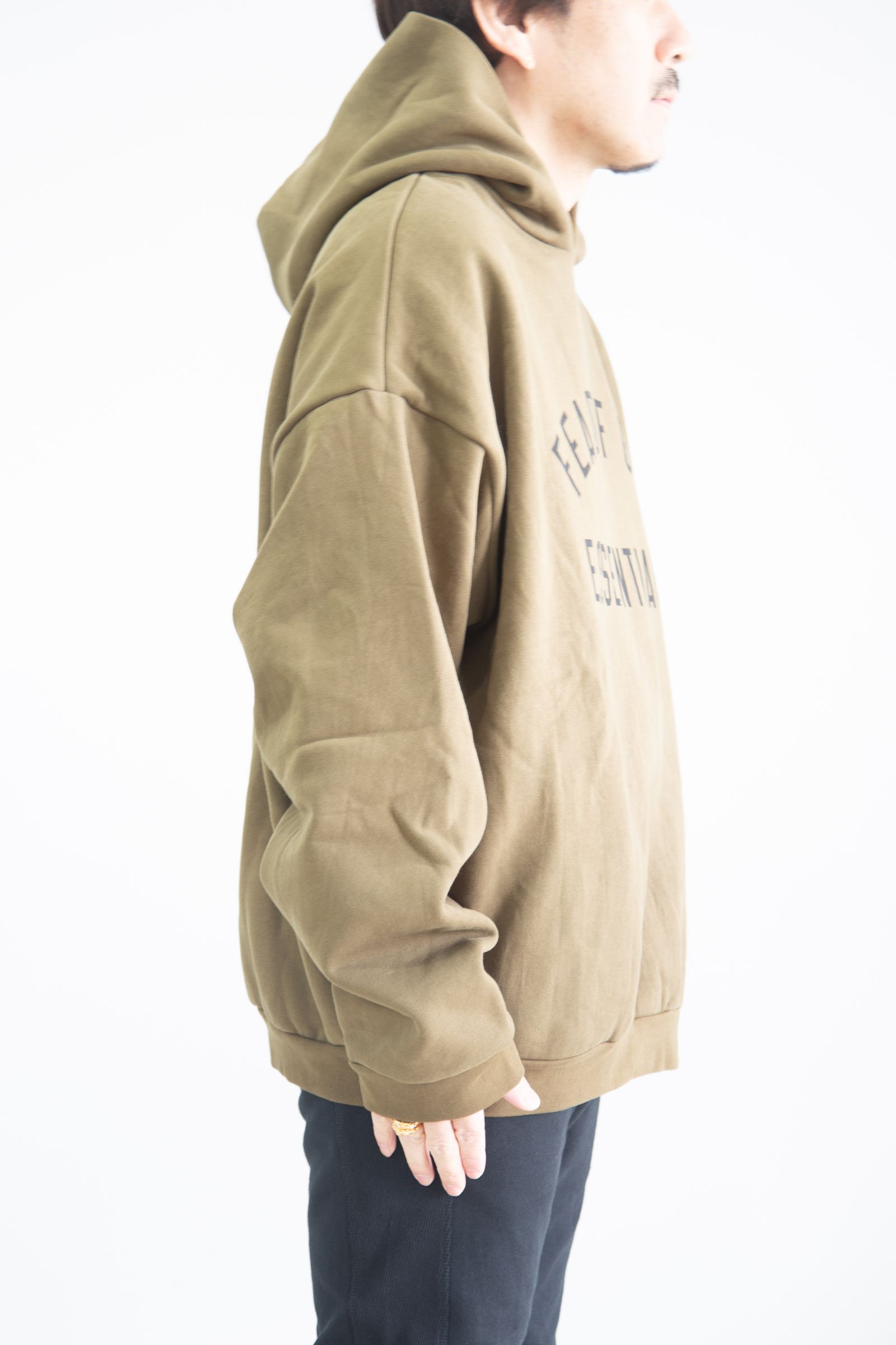 24FW ARCH LOGO SWEAT HOODIE / オリーブ