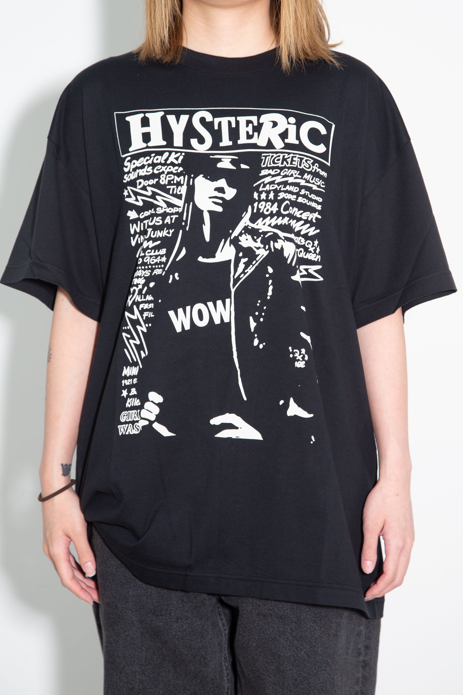 WOW GIRL オーバーサイズTシャツ / ブラック