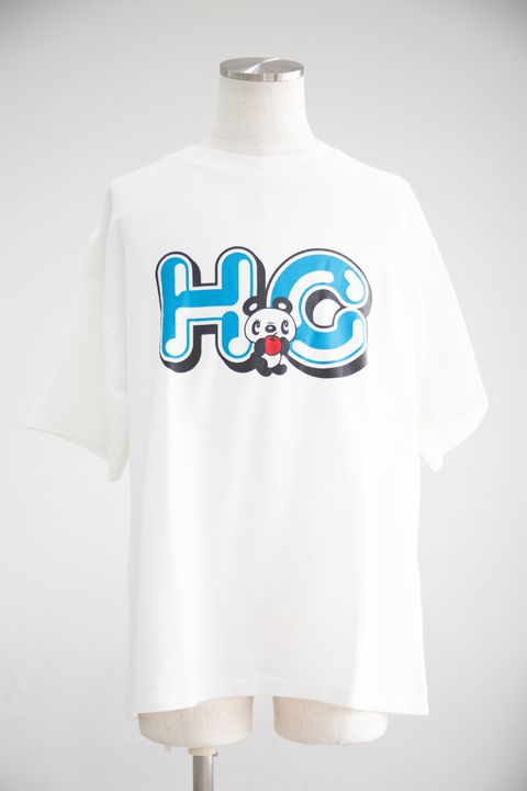 ［ラスト1点］HG APPLE PANDA オーバーサイズTシャツ / ホワイト