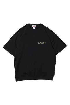 CLASSIC LOCAL LOGO LOOSE FIT RAGLAN S/S SWEAT / ブラック
