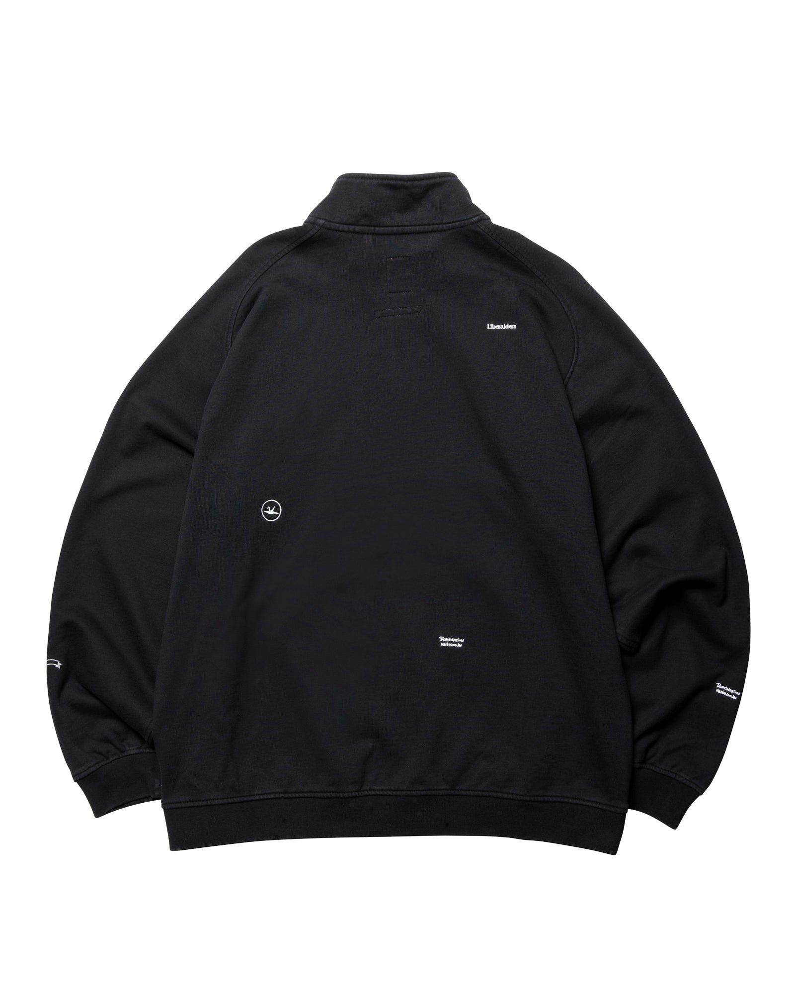 MULTI EMBROIDERY SWEAT ZIP-UP / ブラック