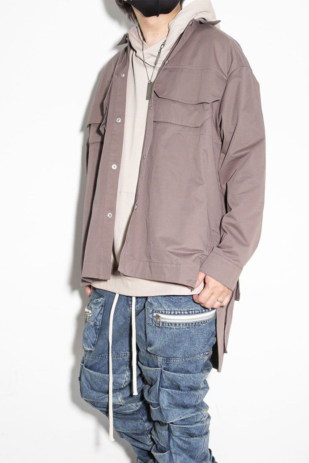 a.f artefact  スウィッチング　フーディ　ロングシャツ　コート A.F ARTEFACT - 2019AW.Collection | ALTRA