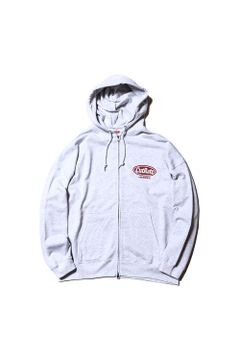CUTRATE LOGO DROPSHOULDER ZIP HOODIE / アッシュグレー