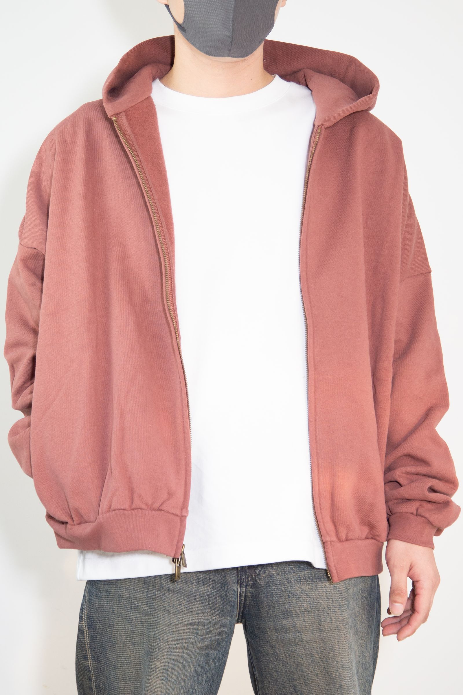 24FW HEAVY WEIGHT FULL ZIP HOODIE / クリムゾン