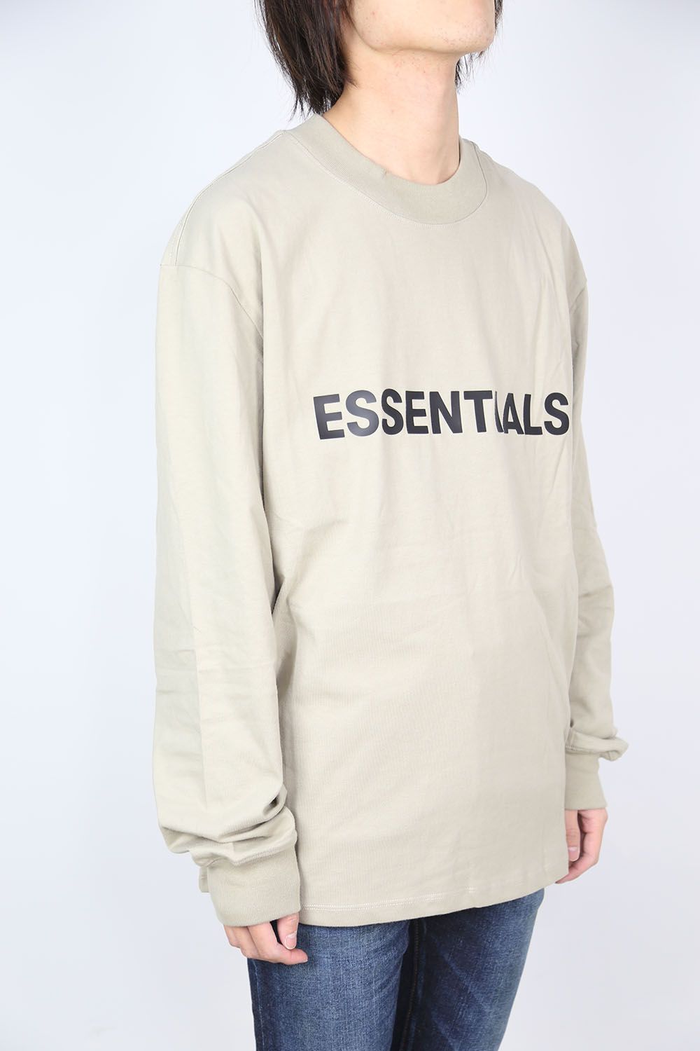 FRONT LOGO L/S TEE / タン