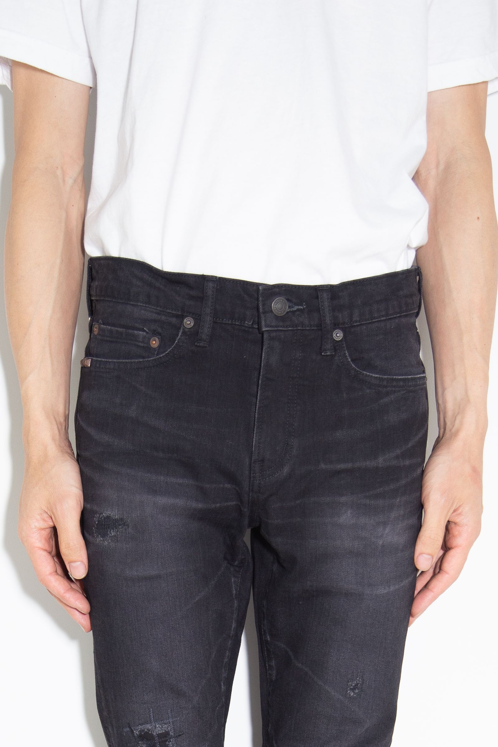 ブラックデニムスリムパンツ|HYSTERIC GLAMOUR MEN | HYSTERIC