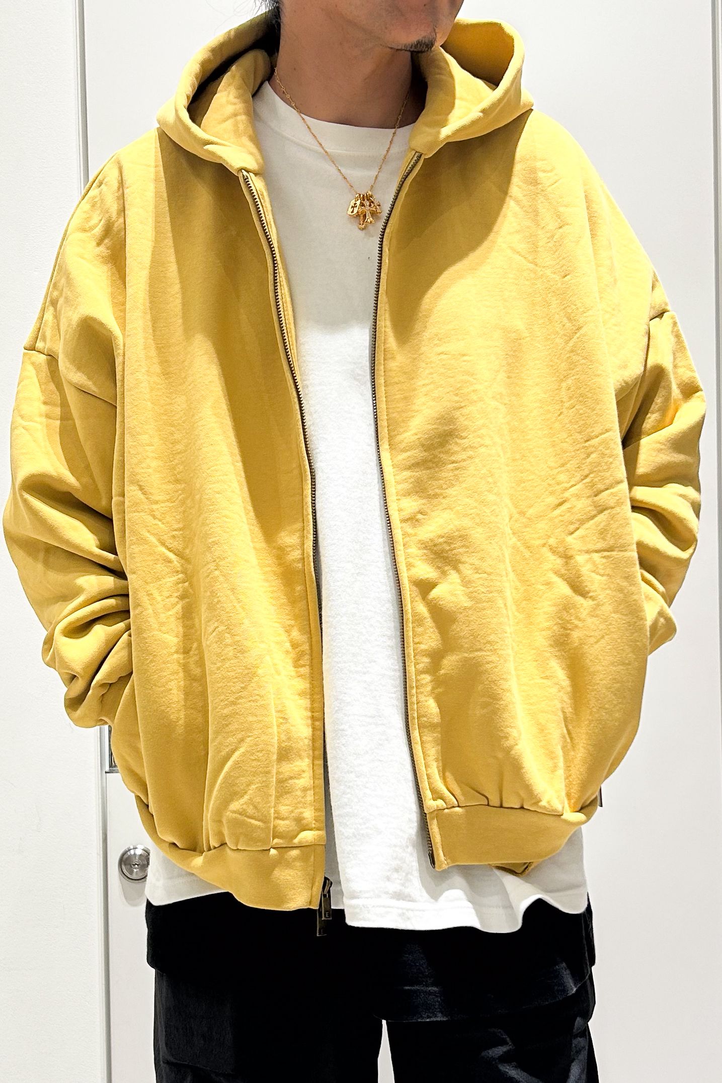 24FW HEAVY WEIGHT FULL ZIP HOODIE / アンバー