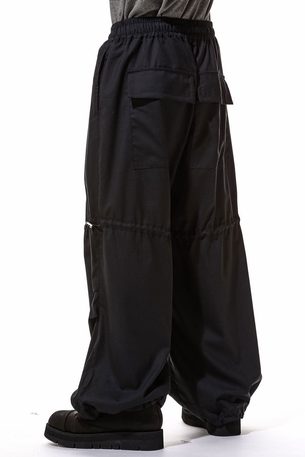 pokota3　　af artefact ファーパンツ A.F ARTEFACT - Twill Monster Tuck Flare Baggy Pants