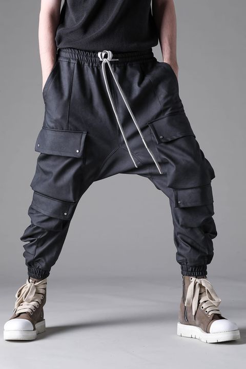 Vegan Leather Sarouel Easy / ブラック