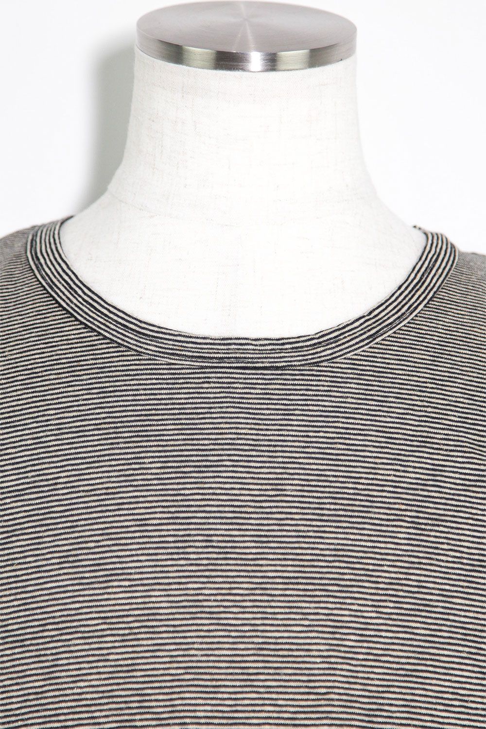 ストライプロングタンクトップ / Stripes Long Tank Top / ブラック×アイボリー