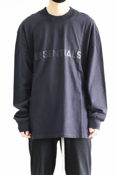 SSENSE FRONT LOGO L/S TEE / ダークネイビー