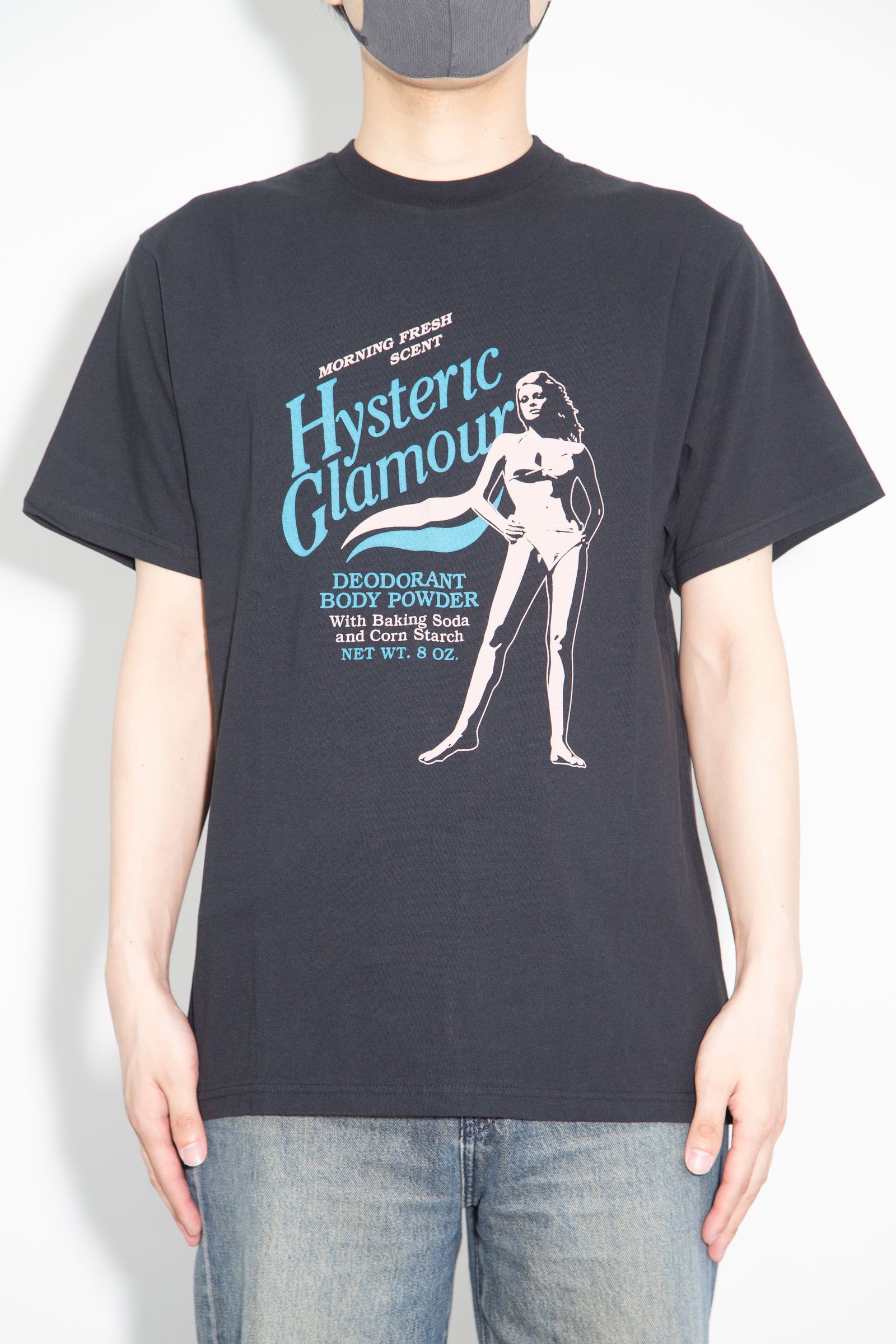 HYSTERIC BODY POWDER Tシャツ / ブラック