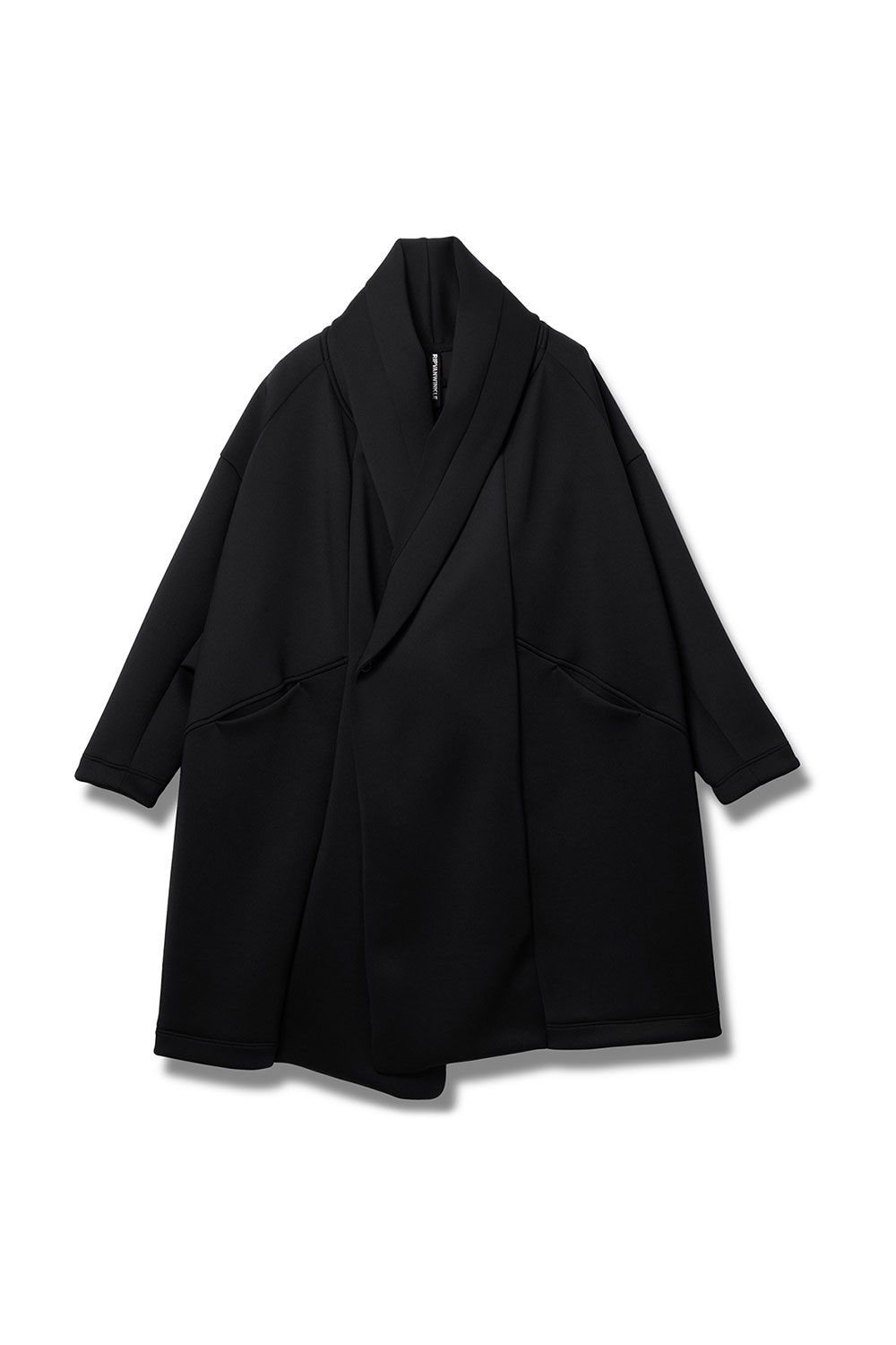 RIPVANWINKLE - RAP JERSEY COAT / ブラック | Tempt