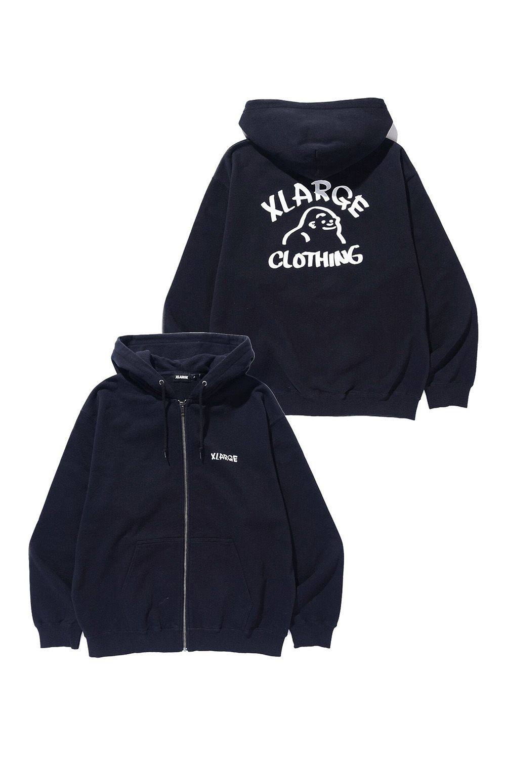 DRAWING OG ZIP HOODED SWEATSHIRT / ブラック