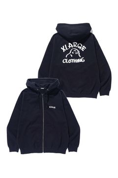 DRAWING OG ZIP HOODED SWEATSHIRT / ブラック