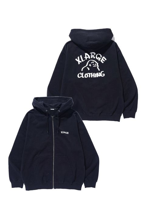DRAWING OG ZIP HOODED SWEATSHIRT / ブラック
