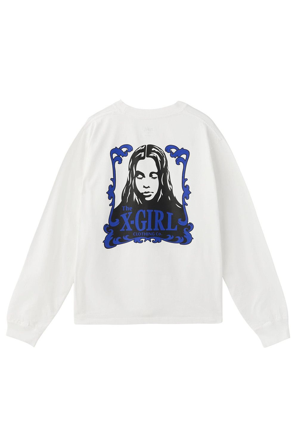 ORNAMENT FACE L/S TEE / ホワイト