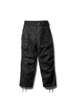 BUSH PARACHUTE PANTS / ブラック