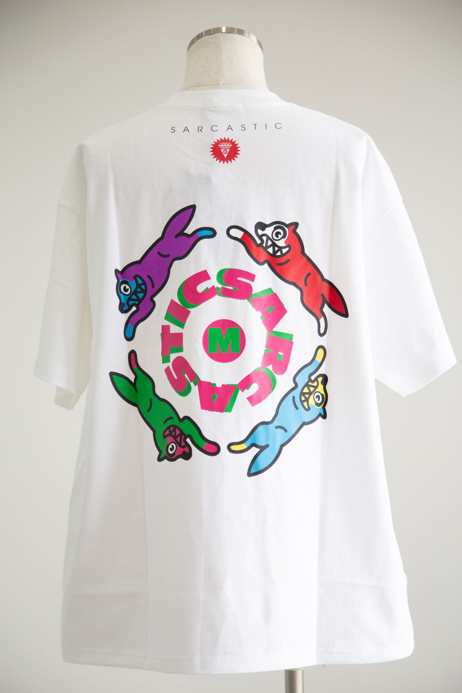 【ICECREAM x SARCASTIC】  COTTON T-SHIRT / ホワイト