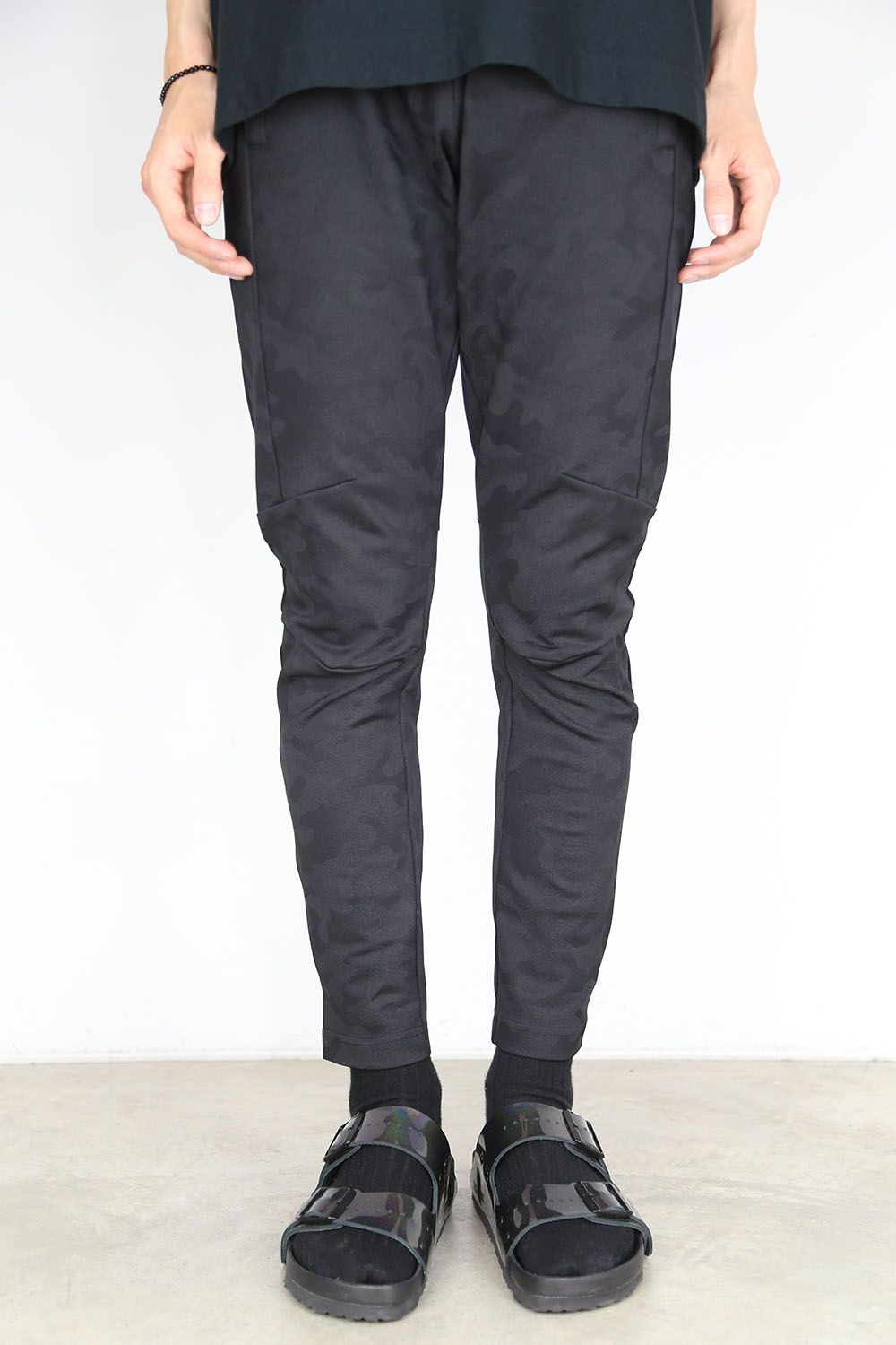 junhashimoto - [人気定番商品] SLIM JERSEY PANTS / ブラック