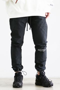 NYLON COTTON PANTS / ブラック