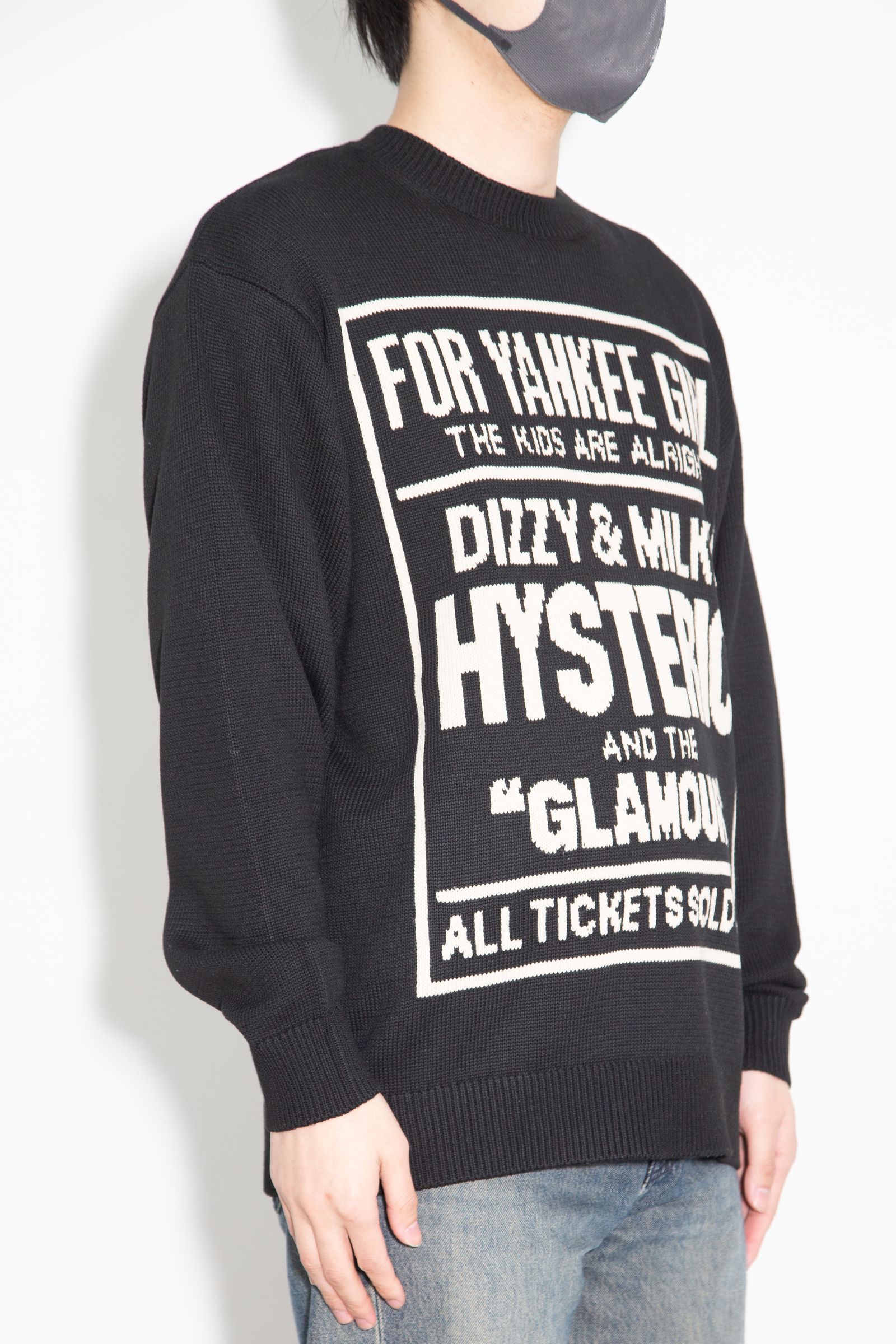 DIZZY & MILKY編込 セーター / ブラック